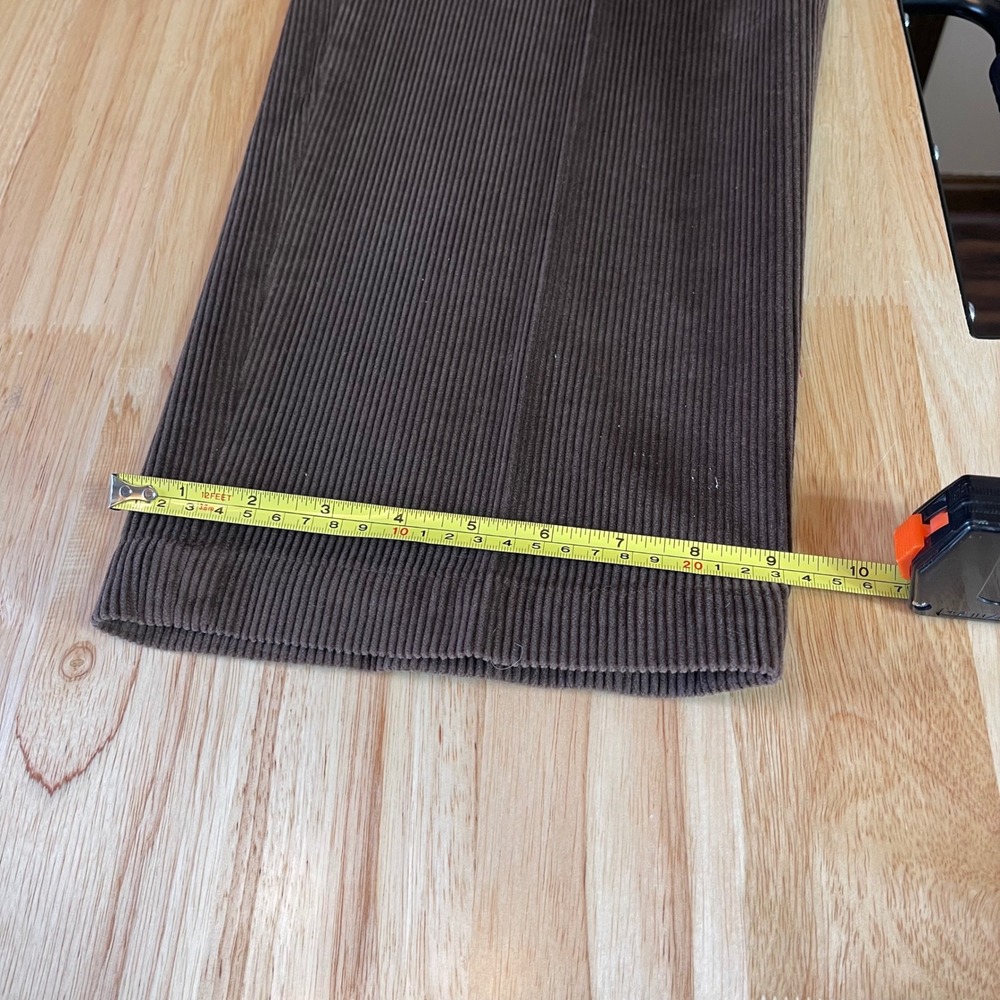 Brooks Brothers 346 Mens Brown Corduroy Pants Flat Front Cotton 38x30 - Picture 9 of 9